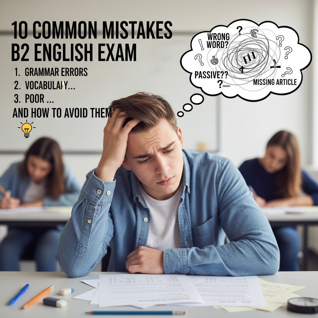 most common mistakes of B2 English Exam candidates and learn practical tips to avoid